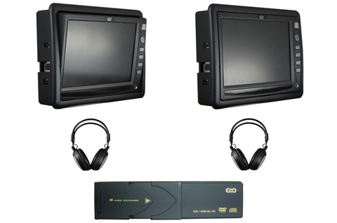 Dual Tilt Screen Monitor With 6 Disc DVD Changer - Click Image to Close